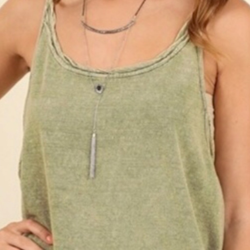 Closeout!▪️Umgee Oversized Mineral Washed Tank - Picture 3 of 6